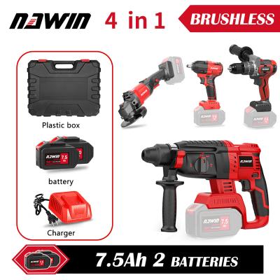 China Universal Tool Kits Box 7.5ah Screwdriver 125N Cordless Angle Grinder Cordless Electric Power Tools/Piledriver Drills/380N Wrench/125mm for sale