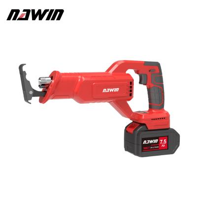 China Wood Saw NAWIN Brushless Cordless Electric Reciprocating Saw Hand Saw Saber Saw Metal Woodworking Frozen-meat Bone Cutting for sale