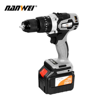 China NANWEI Household Industrial Screwdriver Ice Electric Drill For Fishing 1/2 Inch 13mm Brushless 120NM Impact Electric Drill For Concrete for sale