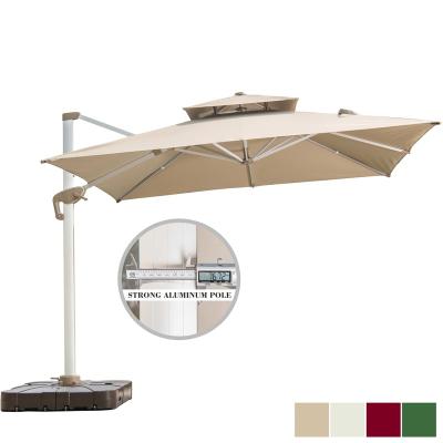 China Modern Strong Aluminum Cantilever Umbrella Pole Frame 360 ​​Rotation Outdoor 360 Cantilever Umbrella for sale