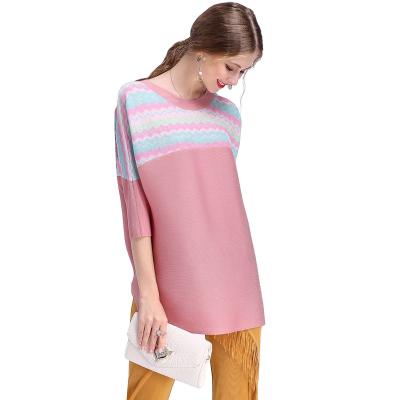 China Chinese Style Soft Sports Knitted Retro Quilted T Shirt Women Long Sleeve T Shirt Women for sale