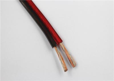 Cina cavo di rame dell'altoparlante del cavo del PVC dell'isolamento multi del filo rosso e nero di 2awg in vendita