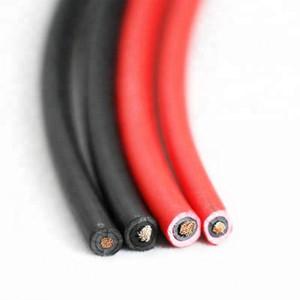 China Double XLPE Insulation Solar PV Cable 2 Core Solar Cable black red for sale