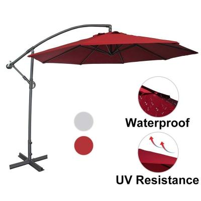 China Modern Outdoor Parasol Garden Folding Luminous Sun Umbrella for sale