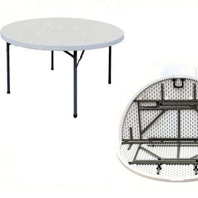 China Modern Picnic Circular Indoor And Outdoor Foldable Plastic Table for sale