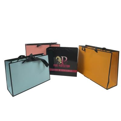 China Recyclable Wholesale Custom High Quality Cheaper Paper Bag Logo Paper Bags for sale