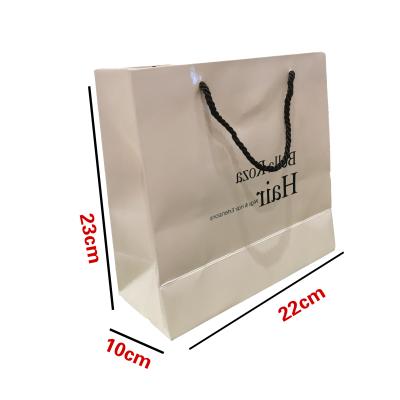 China Recyclable Durable High Quality Paper Bags For Hair Packaging With Personal Reticule Popular Hot Sell Logo for sale