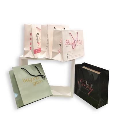 China Recyclable Custom Logo Paper Bags With Handle Gift Packaging Paper Bags Reticle for sale