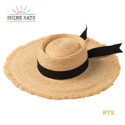 China 2022 Natural Sun Hat Custom Straw Character Supplier Raffia Sombrero Ladies Soft Fringed For Women Summer Beach for sale