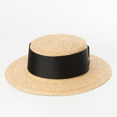 China 2021 Wholesale Handmade Beach Straw Hat Sliver Woman Straw Fashion Elegant Wide Panama Hat Character Sombrero for sale