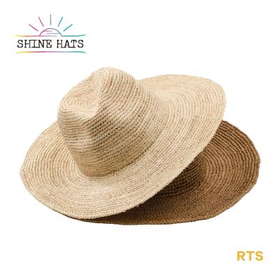 China Barred 2021 Wholesale Farmer Custom Sun Design Sombreros Women Beach Soft Beige Soft Disc Straw Hats for sale