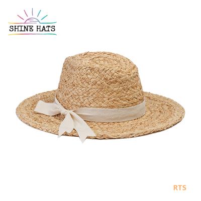 China Free Wholesale Luxury Women's Sombreros Ventage Sun Women's Wide Brim Hat Women Ladies Beach Custom Panama Straw Hats for sale