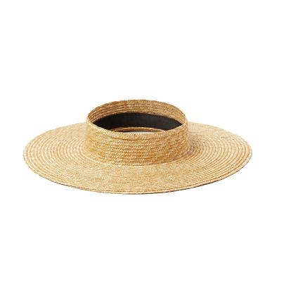 China Shinehats 2022 wholesale wheat handcraft character 57cm summer beach sun hat female ladies women empty straw hats for sale