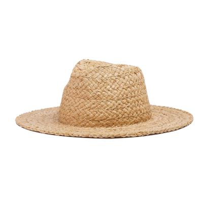 China Wholesale Character Shinehats OEM 2021 Raffia Panama Jazz Top Sun Beach Summer Sombrero For Women Ladies Fashion Designer With Custom Logo for sale