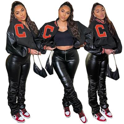 China Black Letterman s 2021 New Autumn Fashion Women's Winter Baseball Baseball Women's Clothing Reversible for sale