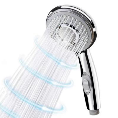 China Without Slide Bar Multifunctional Bathroom Wall Mounted Modern Silver Handheld Luxury Shower Head for sale