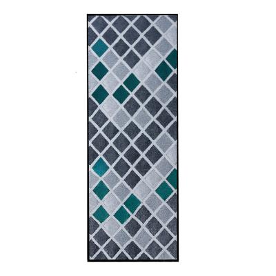 China Washable Washable Kitchen Runner Rug Runner, Low Pile Morocco Gray Runner Rugs Non-Slip Area Rugs For Hallway for sale