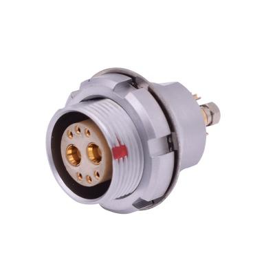 China 6 Series Medical Cosmetic Hybrid Power Device 3B Coaxial Low Voltage Contacts And 50 Ohm 2 Receptacle Signal Coaxial Female Connector Combo Connector for sale