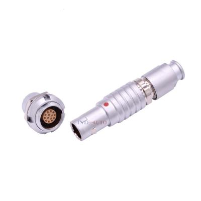 China FTGG.3B.314 EZCG.3B.314.CLL Brass Industrial Push Pull M18 Connector Receptacle Plug 3B Circular Connectors For Medical Equipment for sale