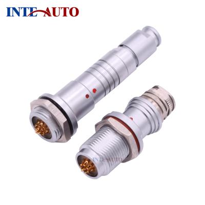 China audio & Video 1F Series Recetacle Male Female Multipole Socket Video Metal Connector Push Pull Connectors for sale