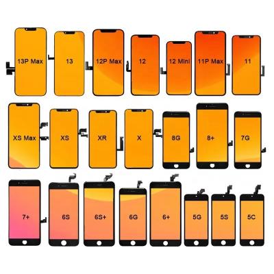 Китай lcd split screen replace cell phone oled display lcds for iphone 6 6s 6 plus 7 8 max xr xs max cell phone lcd touch screen xs xs 11 13 pro 14 max pro продается