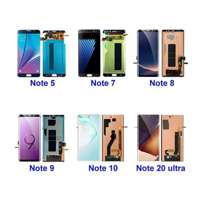 中国 Cracked LCD Screen Replace Good Price Mobile Phone Touch Screen LCD Display For Samsung Note 5 8 9 10 Note 10 Plus 20 Plus Note LCD 20 ultra 販売のため