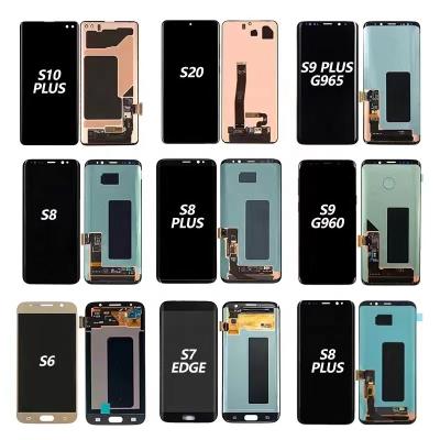 中国 LCD Split Screen Replace 100% Original Mobile Phone Touch Screen LCD Display For Galaxy S6 S7 S8 S9 S10 S6 Edge S8 Puls S9 samsung plus s10 plus 販売のため