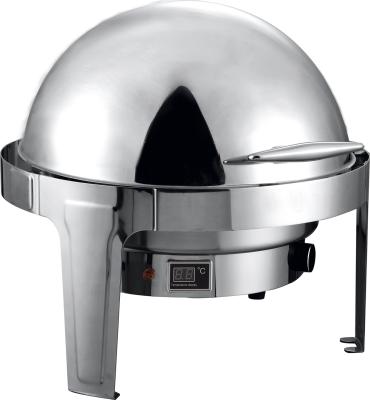 China Rectangular Stainless Steel Round Chafing Dish for sale