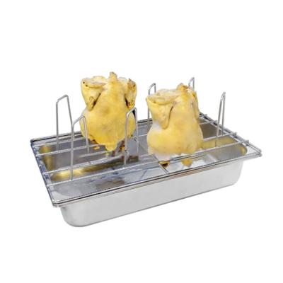 China Easily Cleaned Stainless Steel Roast Chicken Grill Rack, Chicken Roasting Equipment Cooling Rack for sale