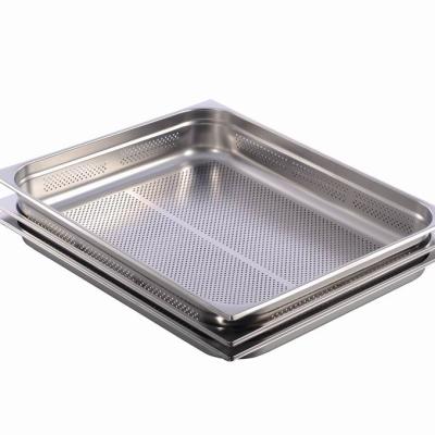 China Restaurant serving chafing dish pans 6pcs GN 2/1 40 mm stainless steel for restaurants, hotels, parties for sale