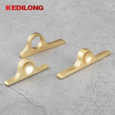 China Modern Factory direct sale modern minimalist arched golden handle cabinet wardrobe drawer dresser handle for sale