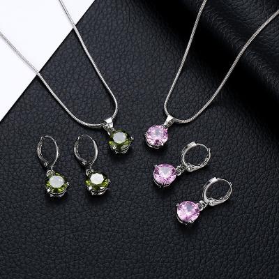 China Fashion valentines jewelry gift multiple earrings necklace 2022 fast delivery innovative product new set for lover for sale