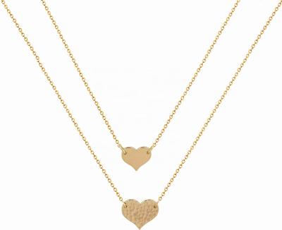 China FASHIONABLE Layered Necklace Gold Plated Handmade Choker Arrow Tasty Long Heart Choker Pendant Necklace For Women for sale