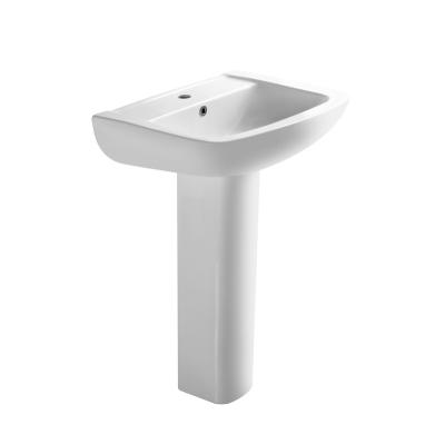 China High Quality Clean Easy Wash Indoor Sink Two Piece Pedestal Bathroom Sink for sale