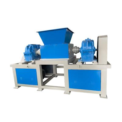 China Recycled Heavy Duty Crusher Industry Double Shaft Crusher Shredding Machine For Waste Plastic Recycling for sale