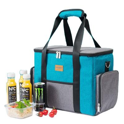 China large capacity 900D oxford printing custom logo portable outdoor thermal picnic cooler bags for frozen food for sale