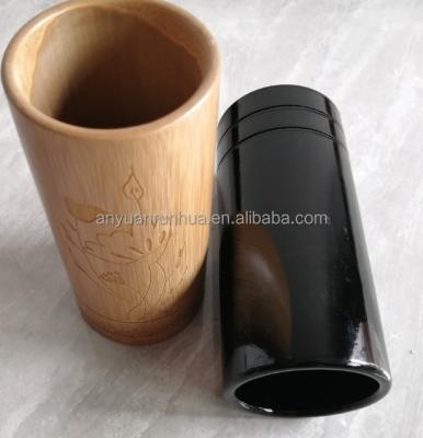 China Factory Wholesale BAMBOO Round Bamboo Pen Holder for sale