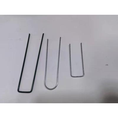 China U Shape Steel Cloth Pins Stake Steel U Type Nail Turf U Shaped Clip Sharpening Pins for sale