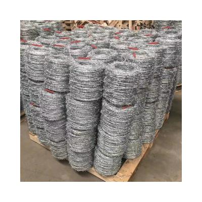 China MANUFACTURING Hot Selling Low Price Galvanized Meter Length Roll Price Fence Barbed Wire for sale