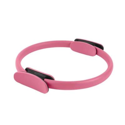 China Fitness EVA Foam Yoga Ring Circle Pilates Magic Ring Colorful Yoga Fitness Power Ring With 2 Fitness Handles for sale