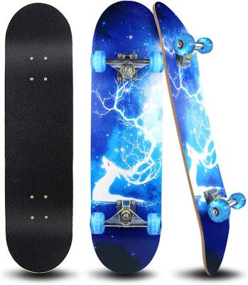 China 100%Canadian Maple Four Wheel Skateboard Decks Youth Customized For Adults Boys for sale