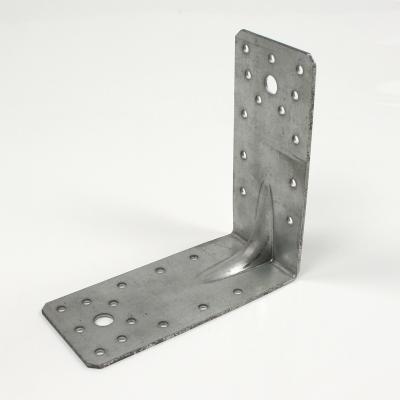 China Galvanised Corner Angle Brackets 90 X 90 X 65 X 2.5mm With Beading for sale