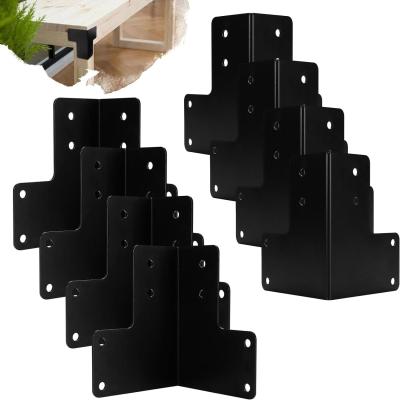 China Deck Edge Steel Corner Brackets Workbench Brackets Kit With Screws for sale