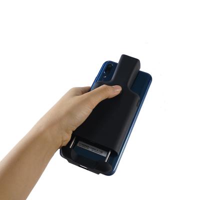 China BT Barcode Scanner Radio Back Barcode Scanner Clip Phone Fast Scan Portable Back Detachable Barcode Reader For 1D 2D for sale