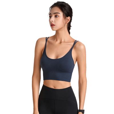 China Breathable Leisure Stretch Shockproof Yoga Fitness Plus Size Women Sports Bras Underwear Bra Lingerie for sale