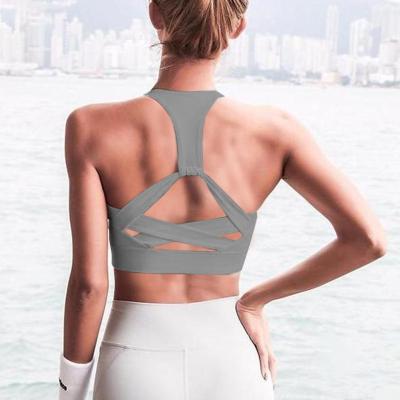 China High Quality Breathable Custom Logo Printed Yoga Bra Top Fitness Sports Wear Women Sports Bra for sale