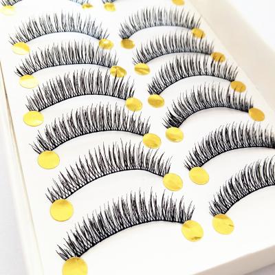 China Sensitive Invisible Faux Mink 3D Strip Lashes Bandless Lashes Wholesale Private Label for sale