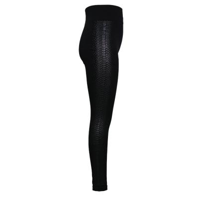 China Seamless Ladies Fitness Gym Use Tight Compression Yoga Sport Leggings For Women With Side Print for sale