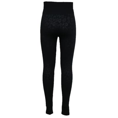 China High Waist Seamless Soft Comfortable Fleece Ladies Seamless Leggings With Embossed Leopard Pattern for sale