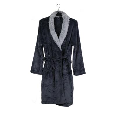 China QUICK DRY Luxury Super Soft Flannel Fleece Winter Nightgown Shower Pajamas Spa Long Robe Fur Hooded Women's Bath Robe for sale